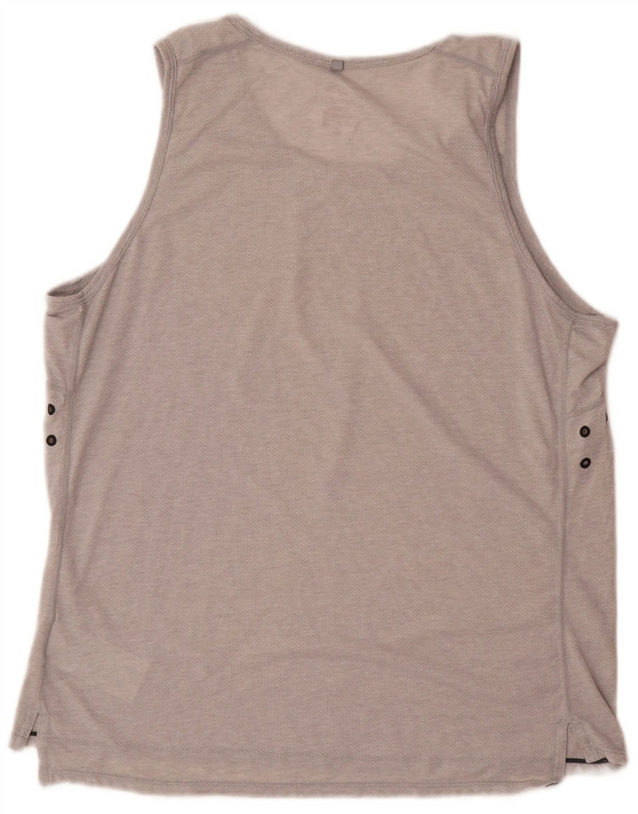 Vesta Nike Dri Fit pentru bărbați, mare, gri din poliester