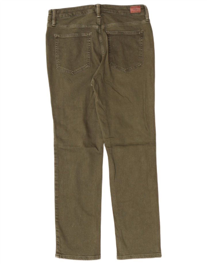 Blugi drepti pentru femei RALPH LAUREN US 6 Medium W28 L26 Kaki Bumbac