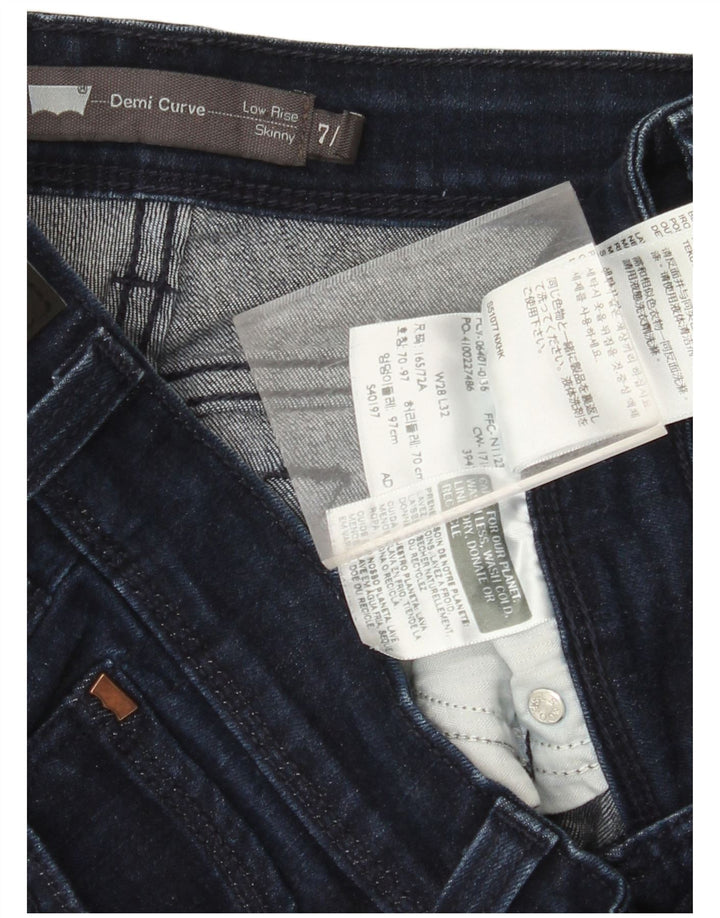 Blugi skinny cu talie joasă de la LEVI'S, pentru femei, L28 L32, bumbac bleumarin