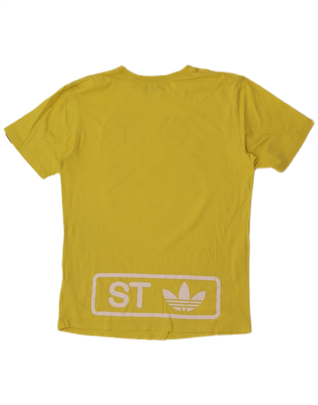 Tricou grafic pentru bărbați Adidas Top, bumbac galben mediu