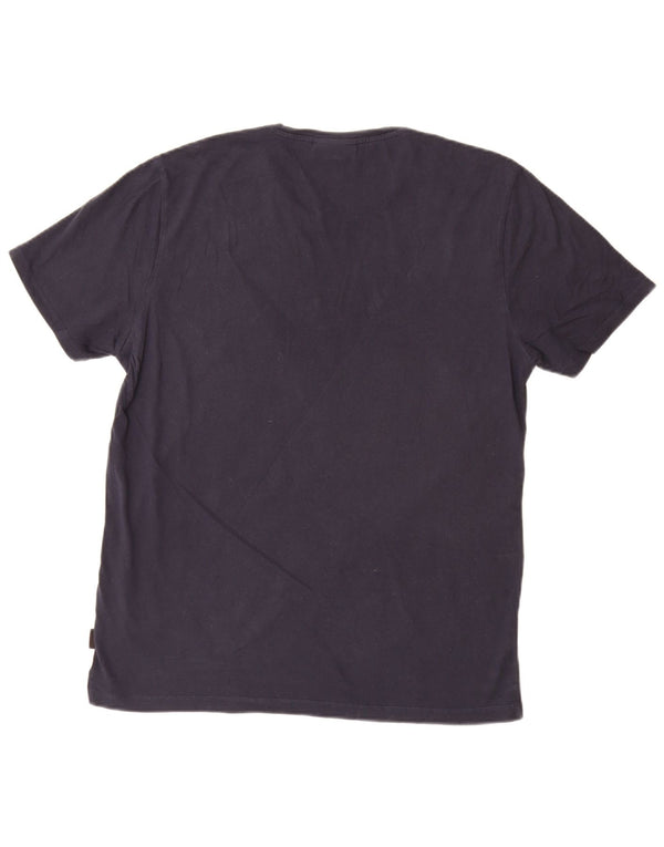 Tricou grafic pentru bărbați CALVIN KLEIN Top mare bleumarin