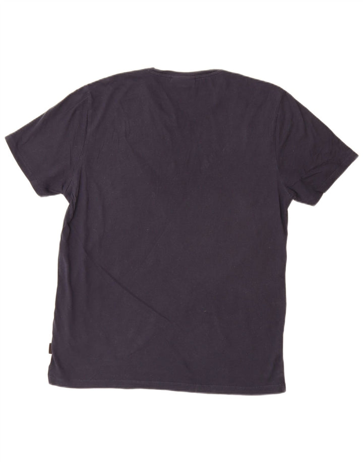 Tricou grafic pentru bărbați CALVIN KLEIN Top mare bleumarin