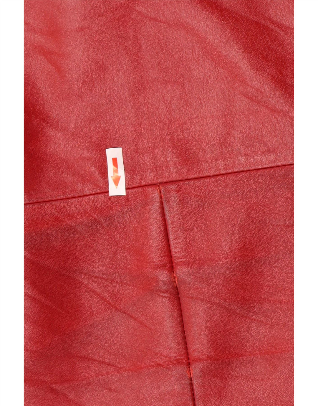 Geaca de piele vintage pentru femei IT 44 piele rosie medie