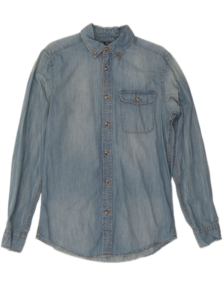 GAP Mens Slim Fit Denim Shirt Medium Blue Cotton
