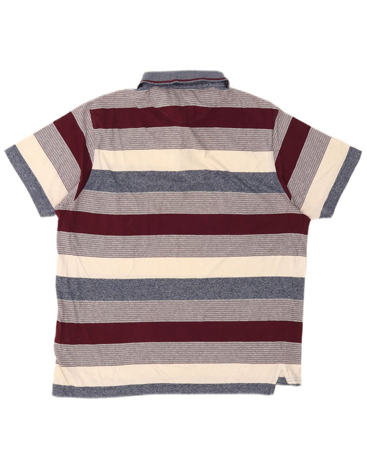 Cămașă polo Pierre Cardin pentru bărbați, bumbac cu dungi multicolore