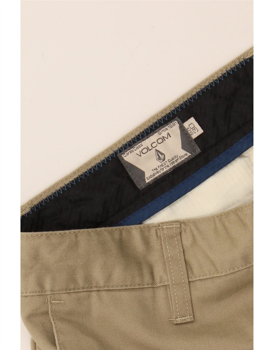 VOLCOM Mens Chino Shorts W30 Medium  Beige Cotton Vintage Volcom and Second-Hand Volcom from Messina Hembry 