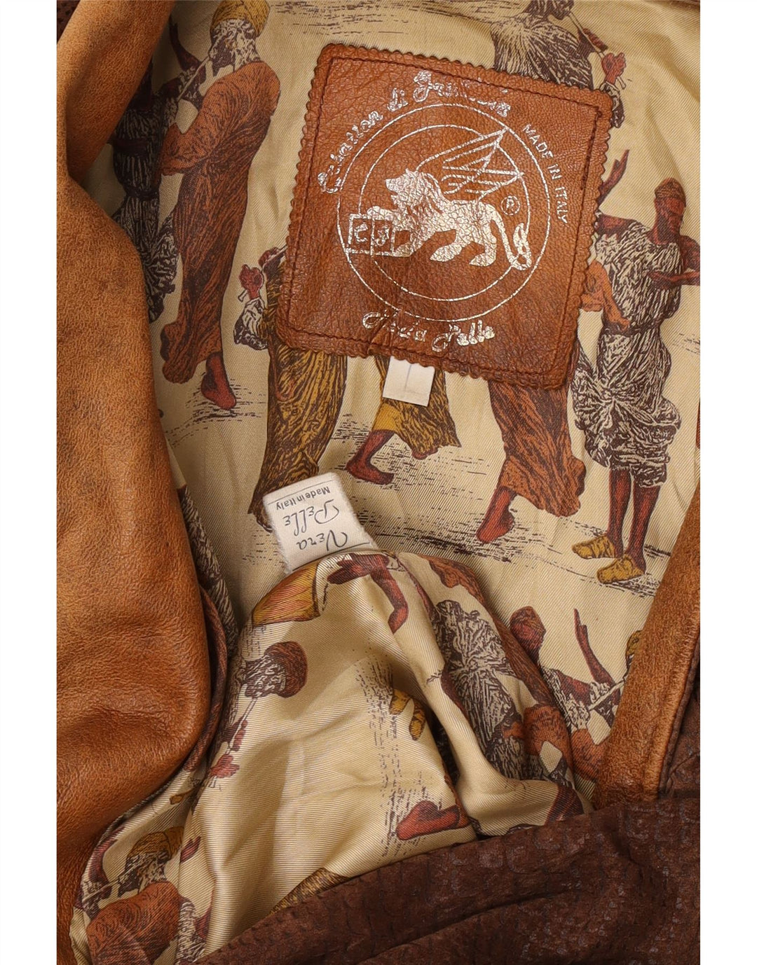 Jachetă de damă vintage supradimensionată UK 16 mare maro imprimeu animal