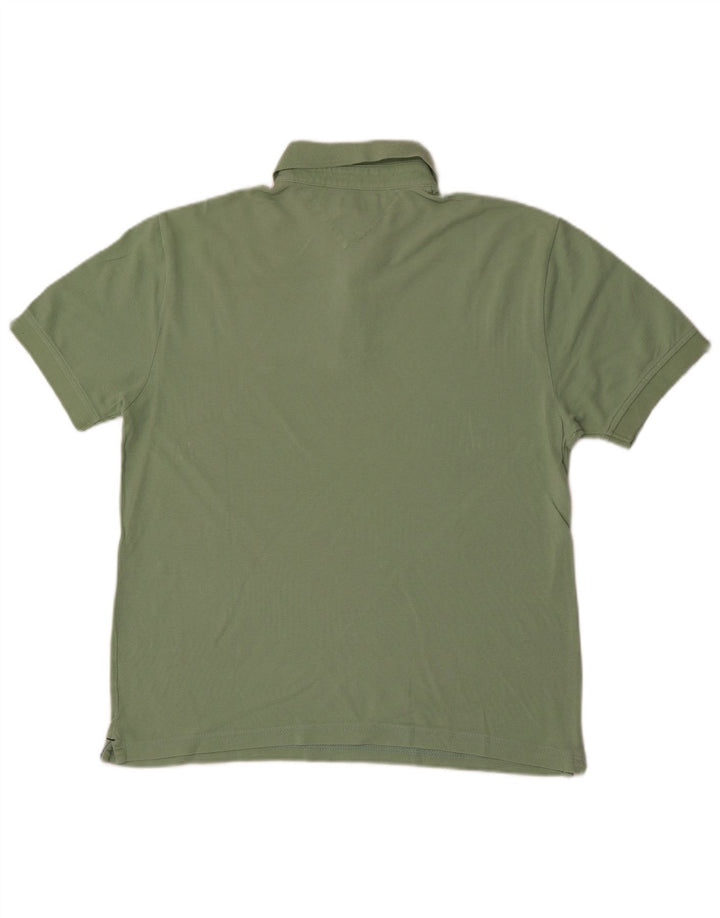 Tricou polo Tommy Hilfiger pentru bărbați, verde mediu