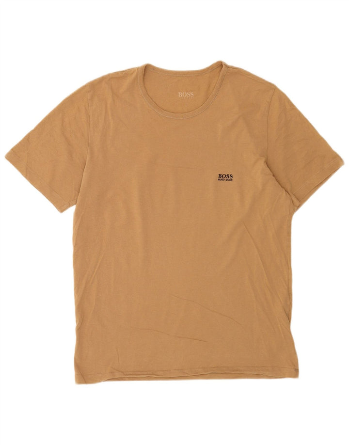 Tricou pentru bărbați Hugo Boss Top mare, bej, bumbac