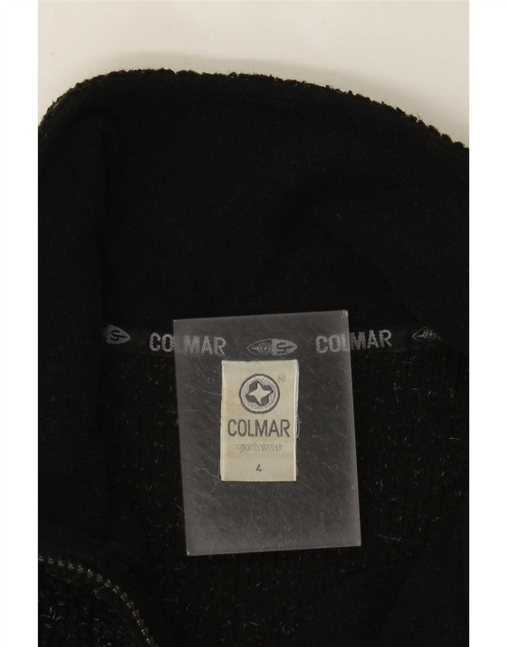 Pulover Colmar pentru bărbați, cu fermoar și gât, fleece, mediu negru, Fair Isle