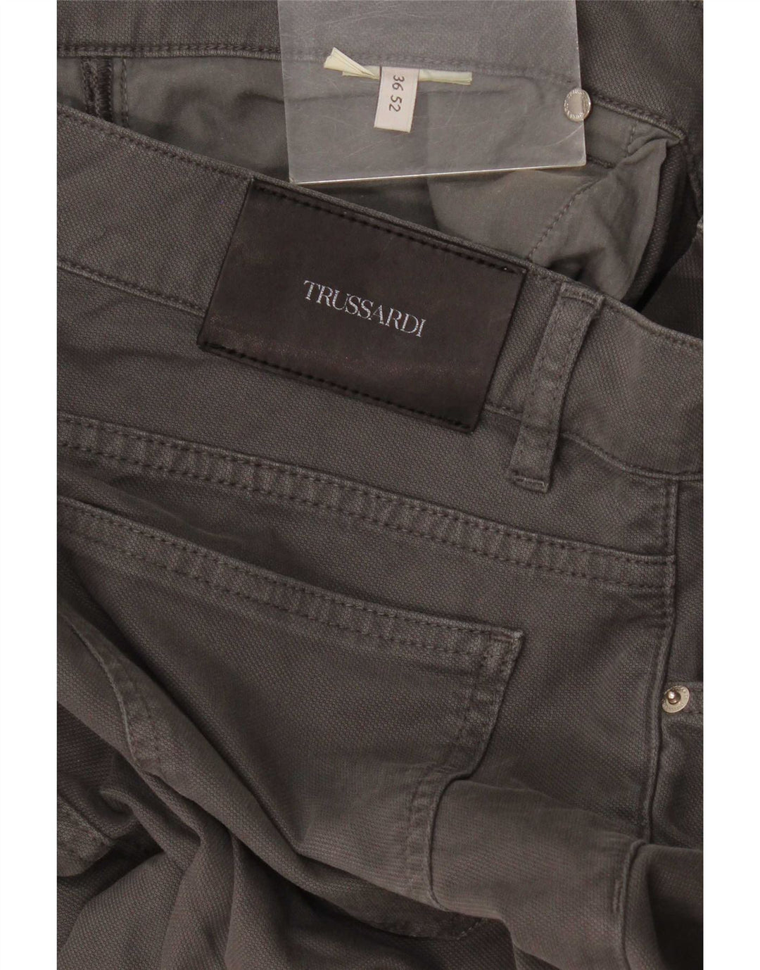 Trussardi Pantaloni slim casual pentru bărbați W36 L36 gri