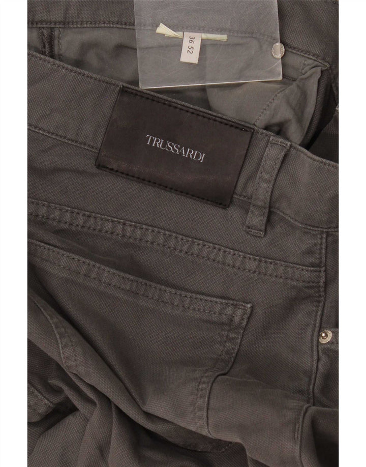 Trussardi Pantaloni slim casual pentru bărbați W36 L36 gri