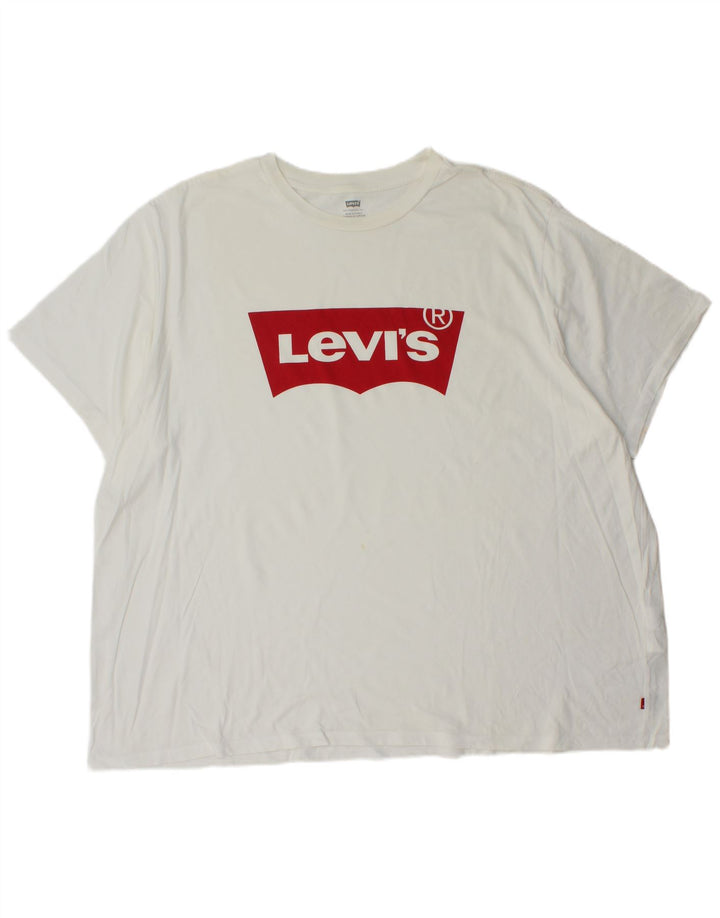 Tricou grafic pentru bărbați Levi's Top 4XL Bumbac alb