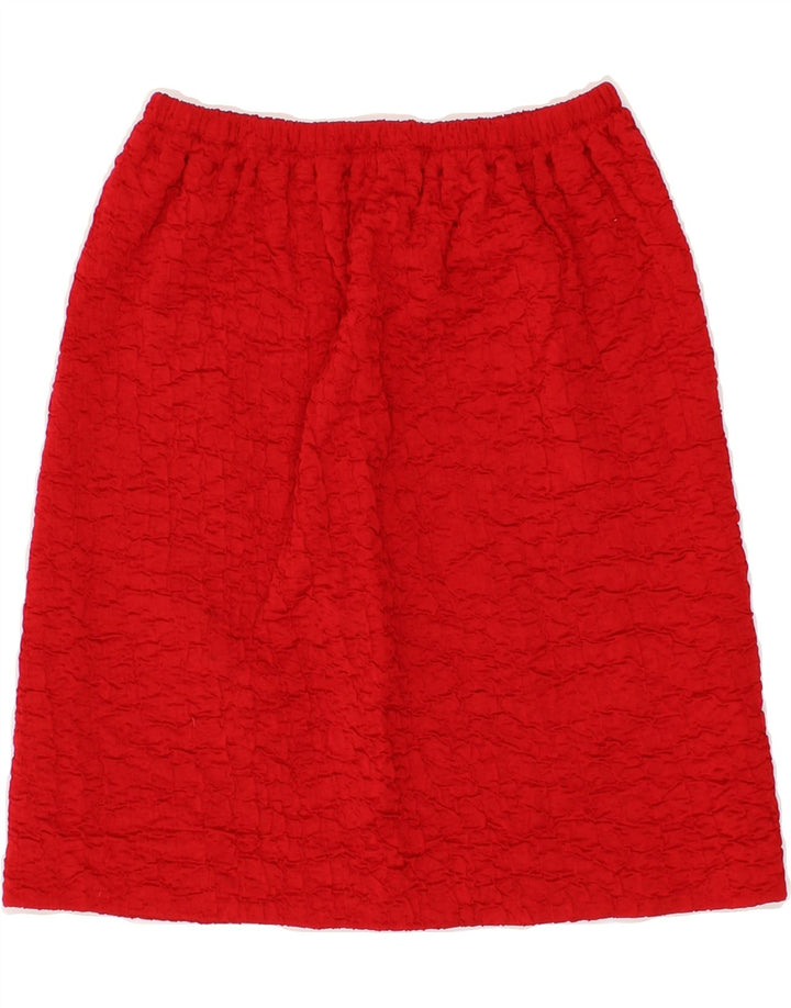 VINTAGE Womens A-Line Skirt W26 Small Red Vintage Vintage and Second-Hand Vintage from Messina Hembry 