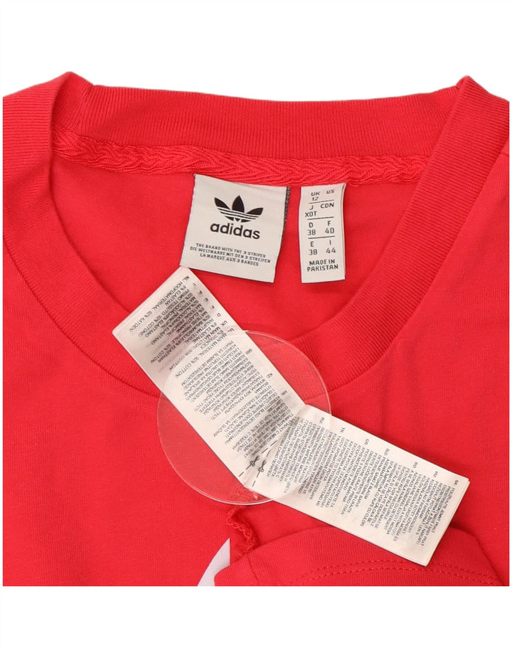 Tricou grafic ADIDAS pentru femei Top UK 12 Medium Pink Bumbac