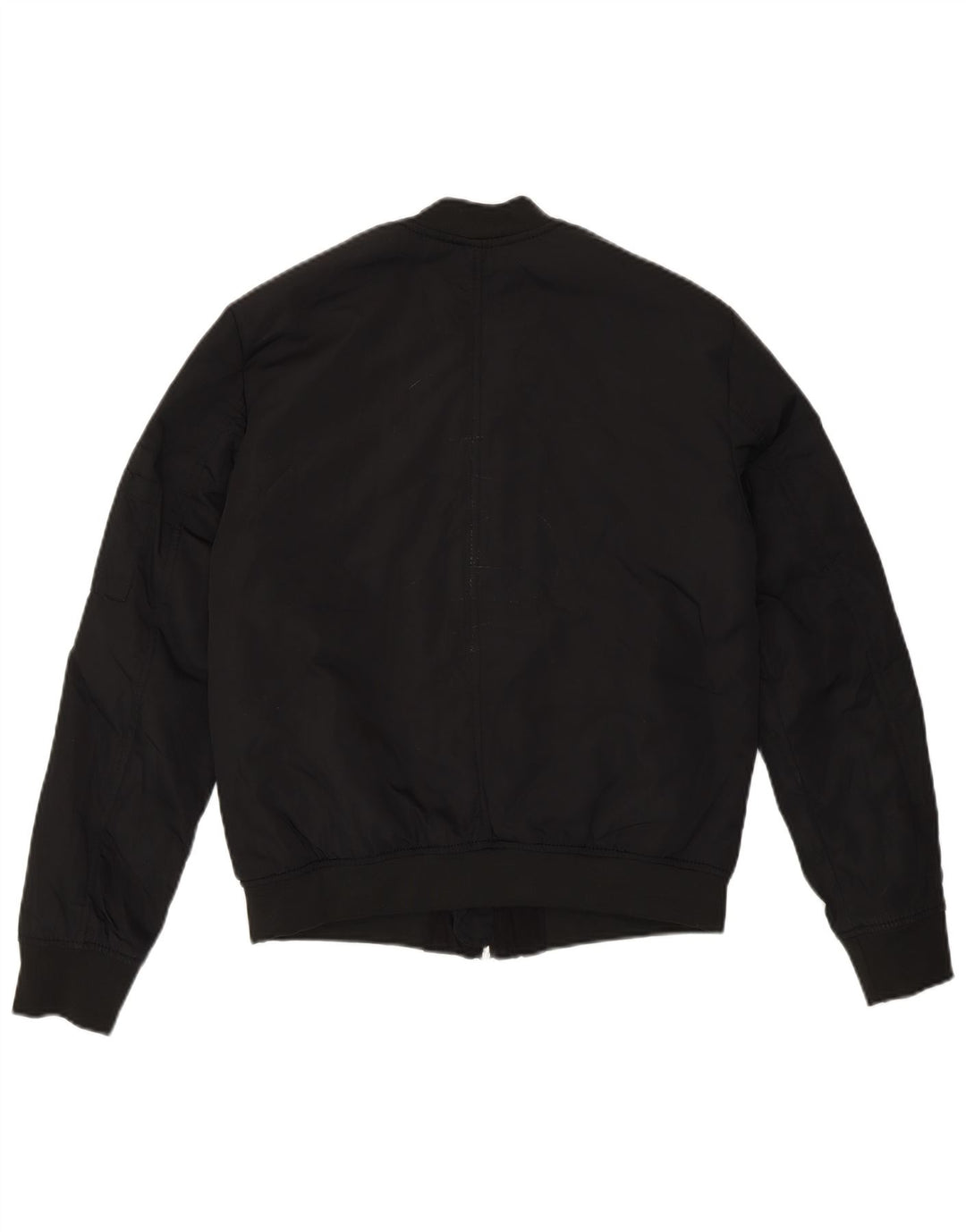 Jachetă Bomber pentru femei Zara, cu tăiere largă, UK 4 XS, poliester negru, modern