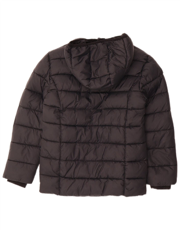 Jachetă căptușită cu glugă Jack Wills pentru băieți 9-10 ani, poliamidă neagră