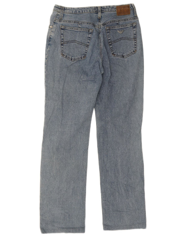 Blugi drepti Armani pentru femei Comfort Fit W29 L28 Albastru