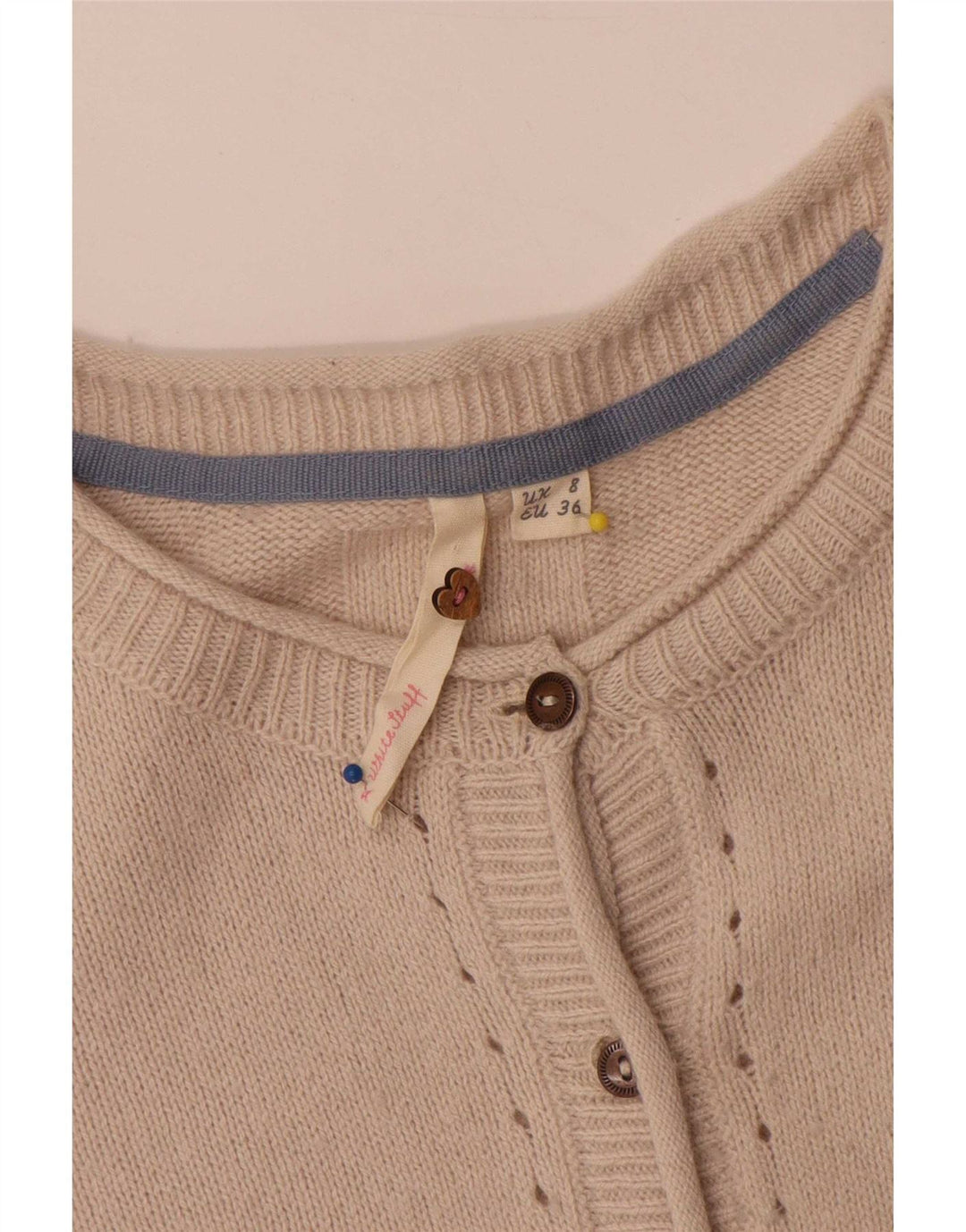 Pulover cardigan pentru femei White Stuff UK 8 Small Off Nylon