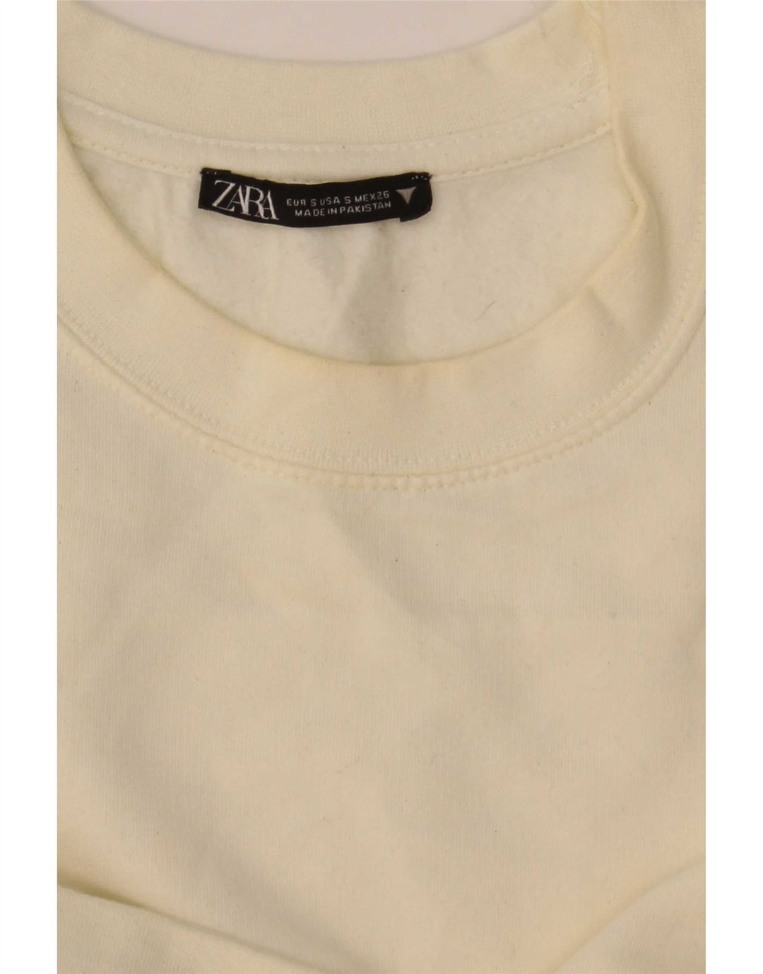 Pulover pentru femeie Zara Crop Pulover UK 10 Small Off White