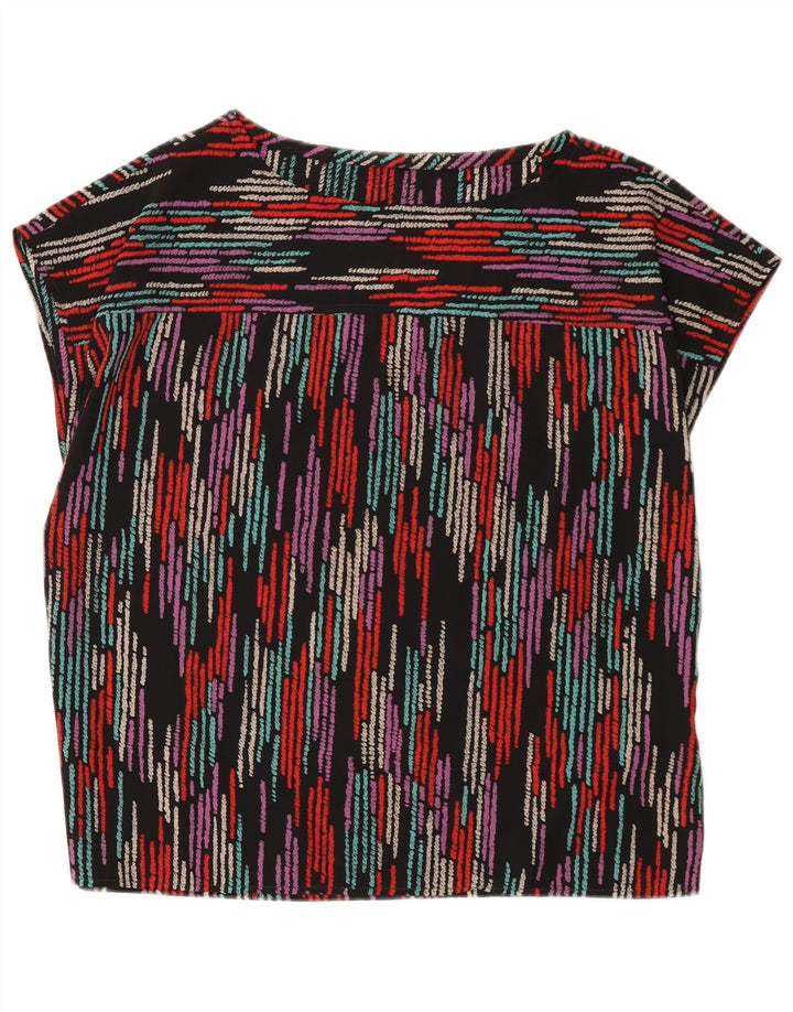 Bluză vintage pentru femei UK 16, mare, multicoloră, cu dungi