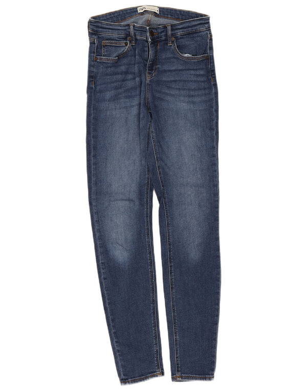 Blugi skinny dama Zara EU 38 Mici W28 L29 Albastru
