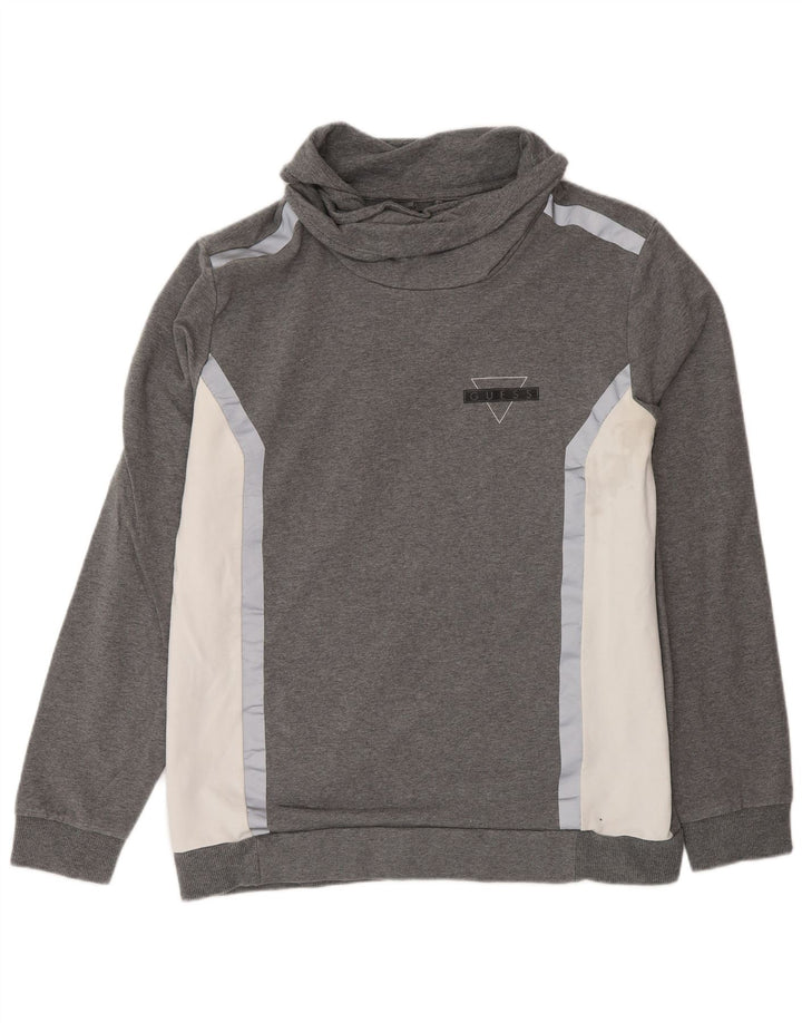 Pulover pentru femei Guess IT 42 Gri mediu, bumbac color bloc