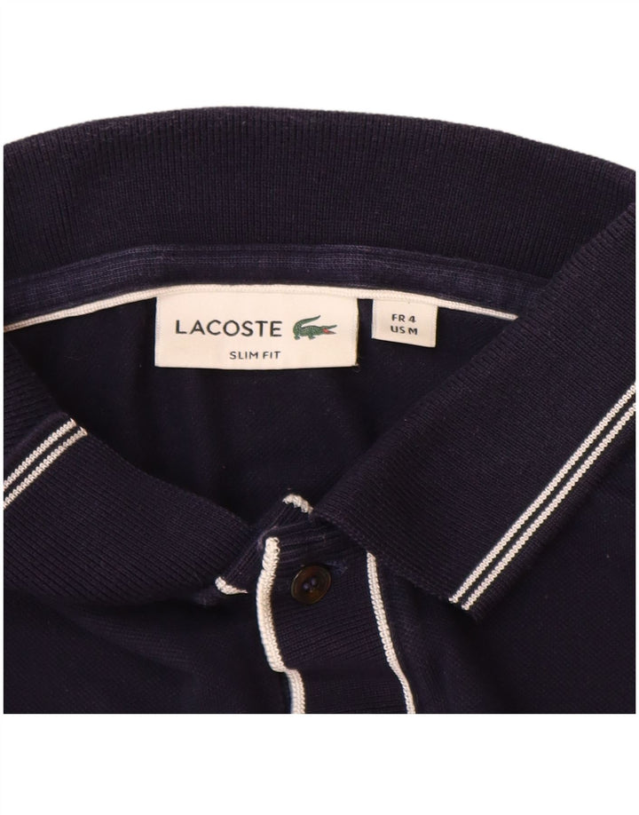 Tricou polo pentru bărbați LACOSTE Slim Fit Mărimea 4 Bumbac bleumarin mediu, albastru