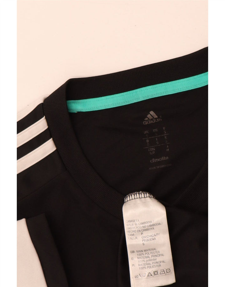 Tricou Adidas Climalite pentru bărbați Top mic, negru, poliester color bloc