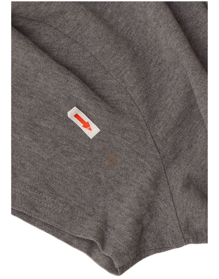 Tricou polo rugby Lyle & Scott pentru bărbați, bumbac gri mare