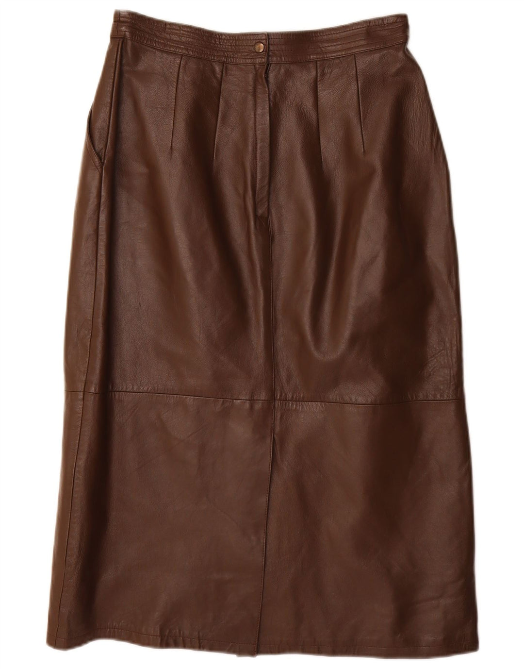 Fusta creion pentru femei VINTAGE IT 40 Small W28 piele maro