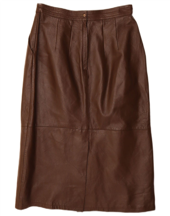 Fusta creion pentru femei VINTAGE IT 40 Small W28 piele maro
