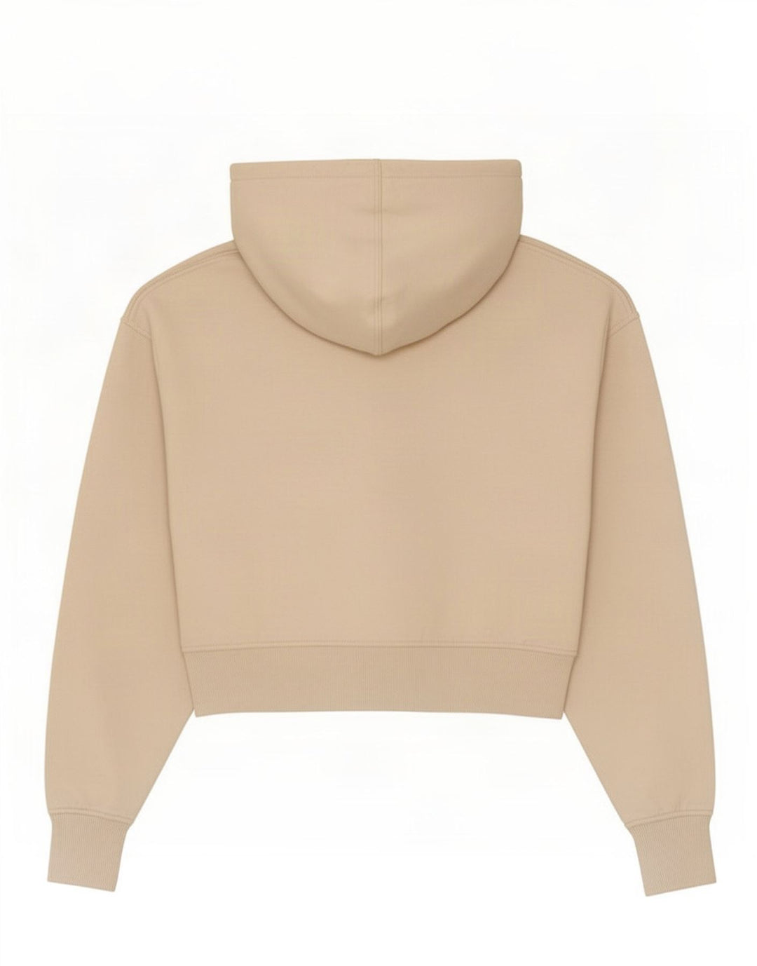 Pulover pentru damă Zara Crop Hoodie UK 14 Medium Bej Poliester