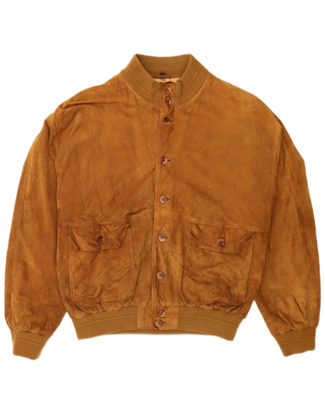 Bomber vintage pentru bărbați din piele intoarsa IT 56 2XL din piele bej