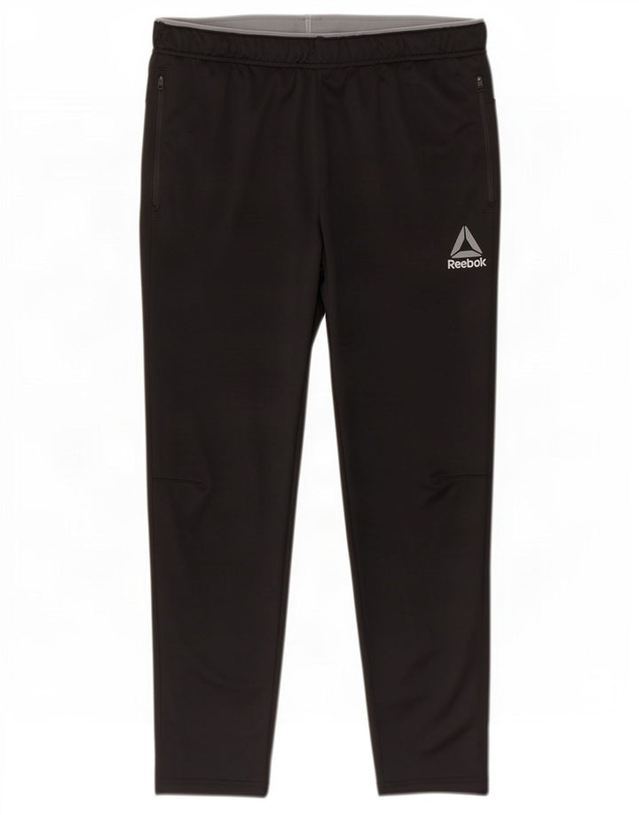Pantaloni de trening Reebok pentru bărbați, mari, negru, poliester