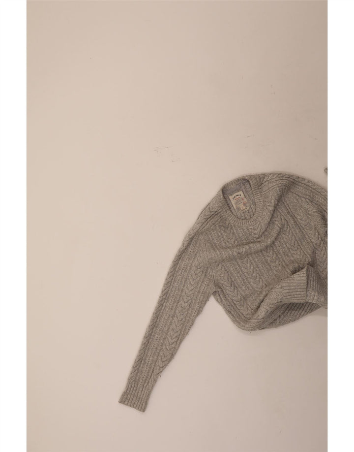 Pulover pentru femei Fat Face cu decolteu triplu UK 14 mare, gri