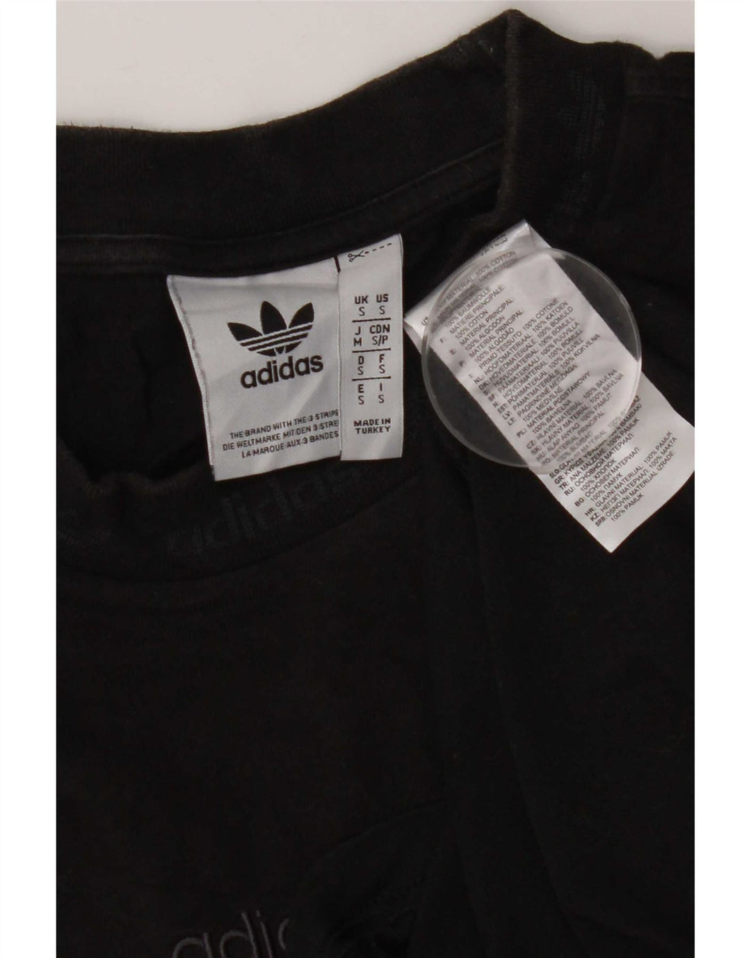 Tricou pentru bărbați Adidas Top mic, negru, bumbac