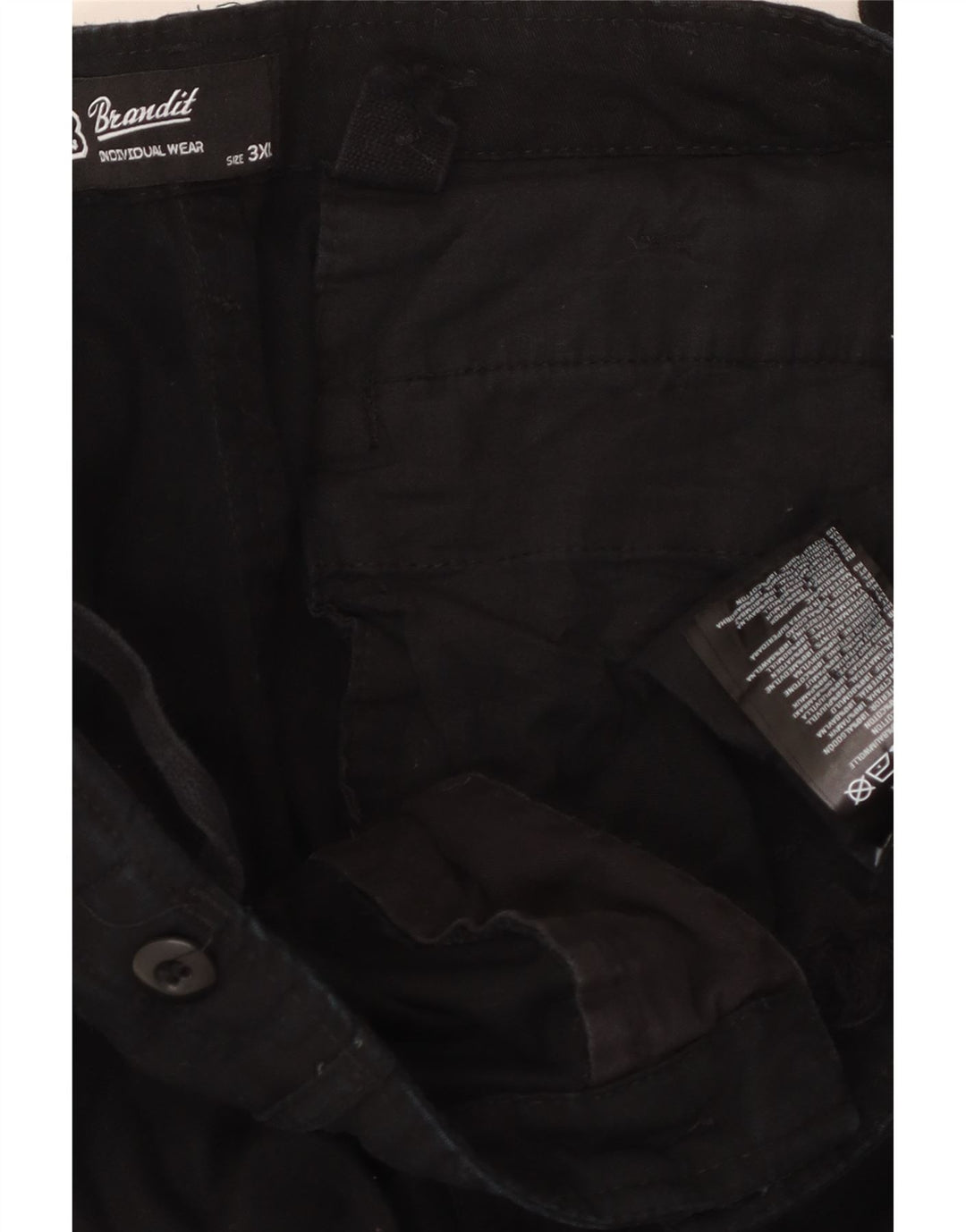 Pantaloni cargo drepti pentru bărbați Brandit 3XL W40 L32 bumbac negru