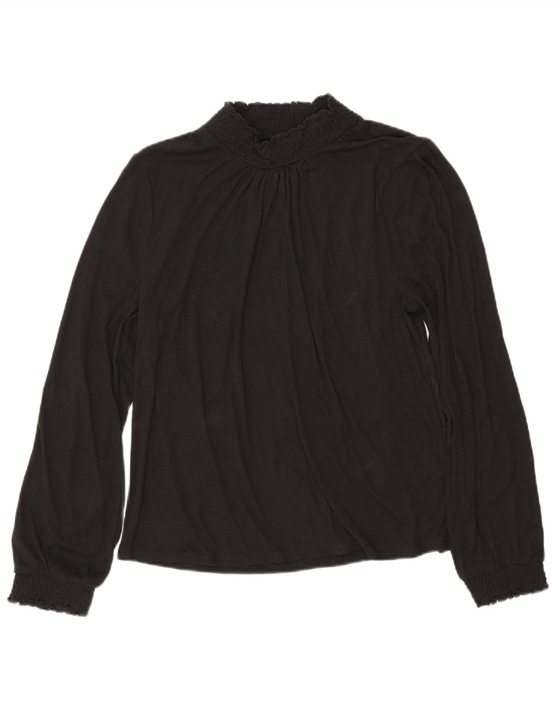 Bluză cu mânecă lungă pentru femei J. CREW UK 16 Poliester negru mare