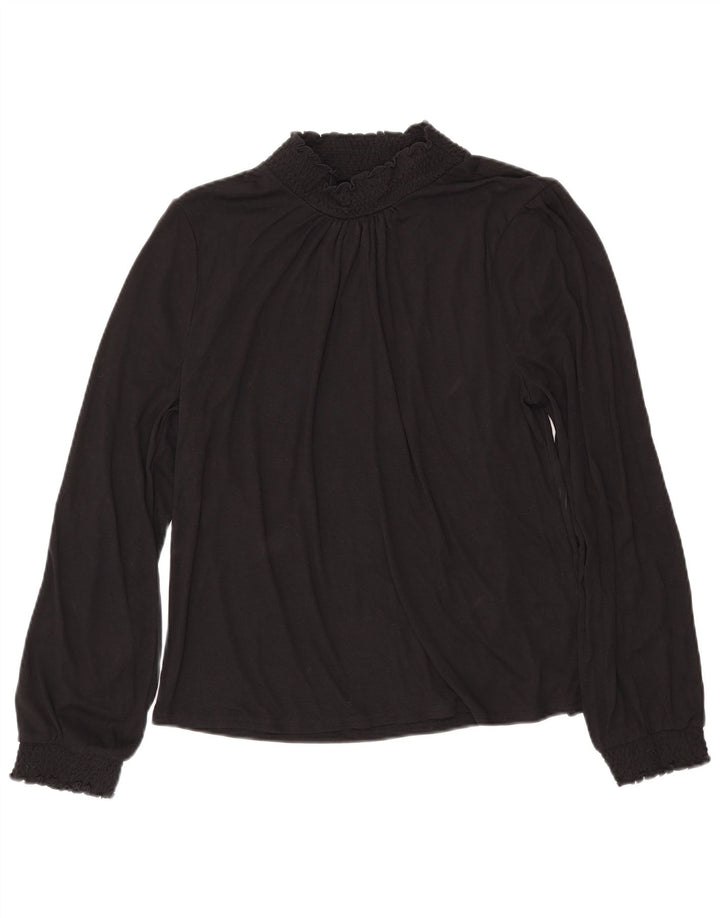 Bluză cu mânecă lungă pentru femei J. CREW UK 16 Poliester negru mare