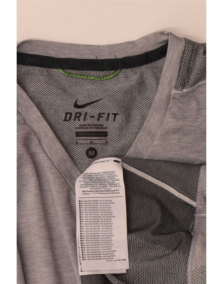 Tricou Nike Dri Fit pentru bărbați Top Medium Gri Poliester