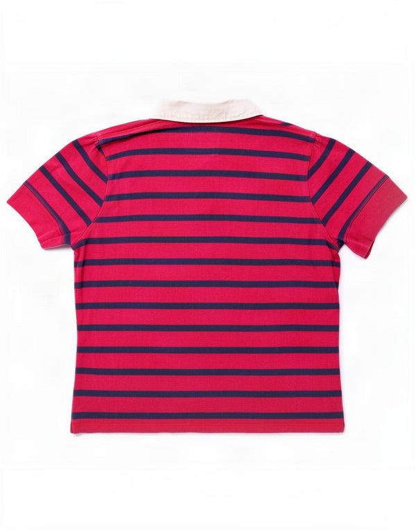 Tricou polo Tommy Hilfiger pentru femei UK 20 2XL roz cu dungi