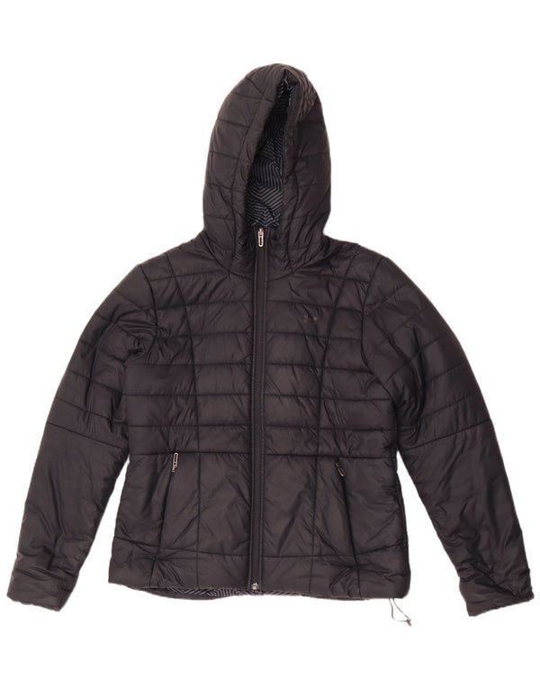 Jachetă căptușită cu glugă pentru femei Cold Gear Under Armour UK 14 Medium Black