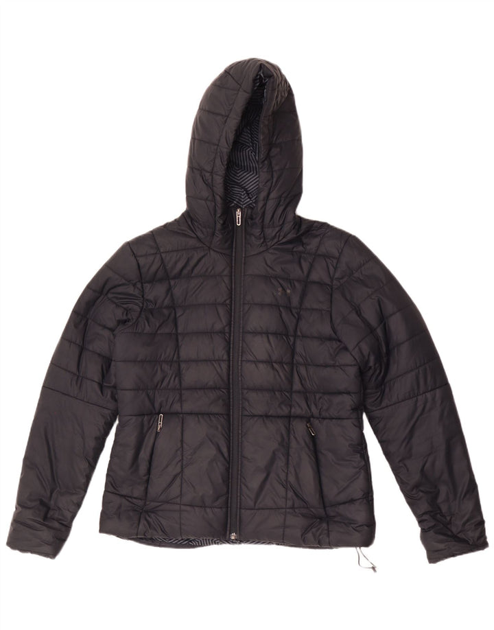 Jachetă căptușită cu glugă pentru femei Cold Gear Under Armour UK 14 Medium Black