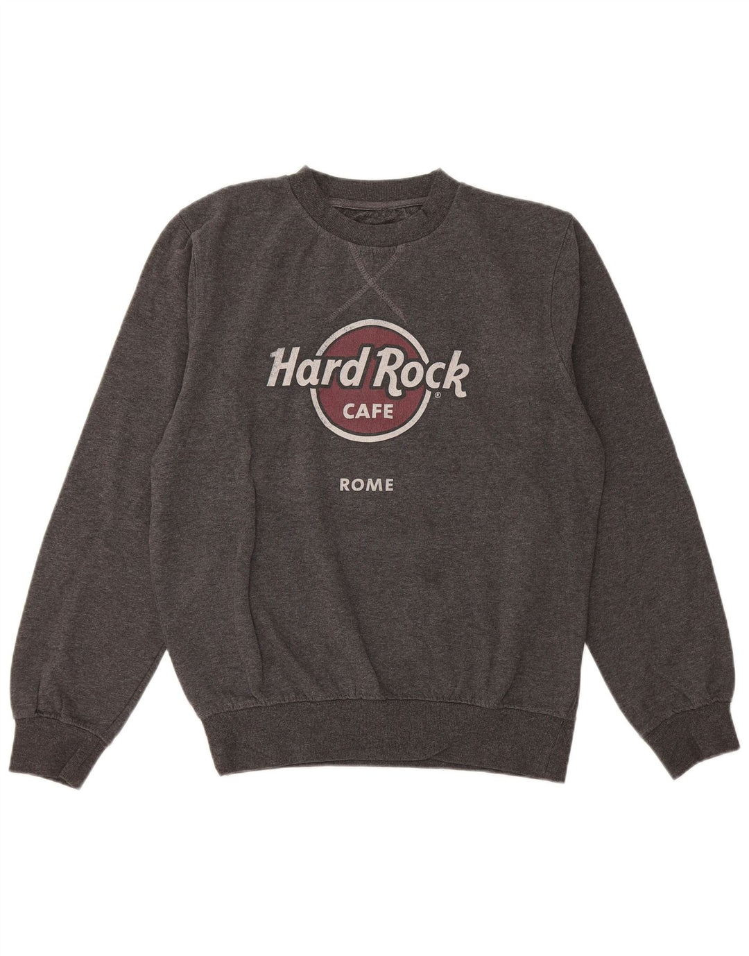 Hanorac cu grafică Roma Hard Rock Cafe pentru femei UK 14 Gri mediu