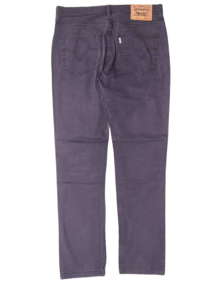 Pantaloni casual drepti pentru bărbați LEVI'S L33 L30 Bumbac bleumarin