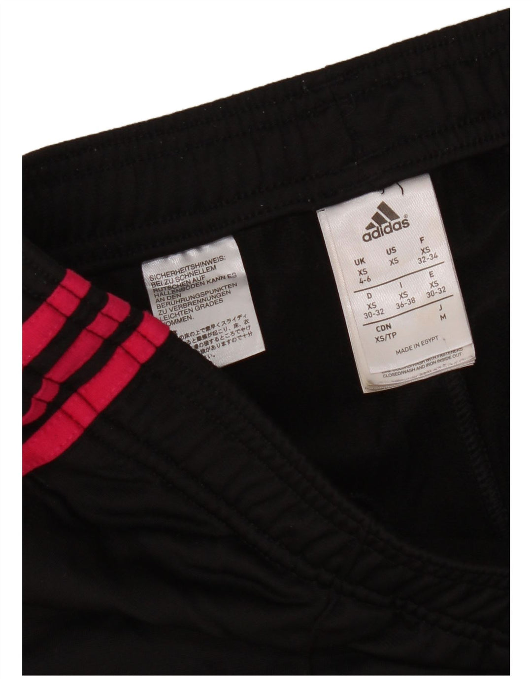 Pantaloni de trening Adidas pentru femei UK 4/6 XS poliester negru