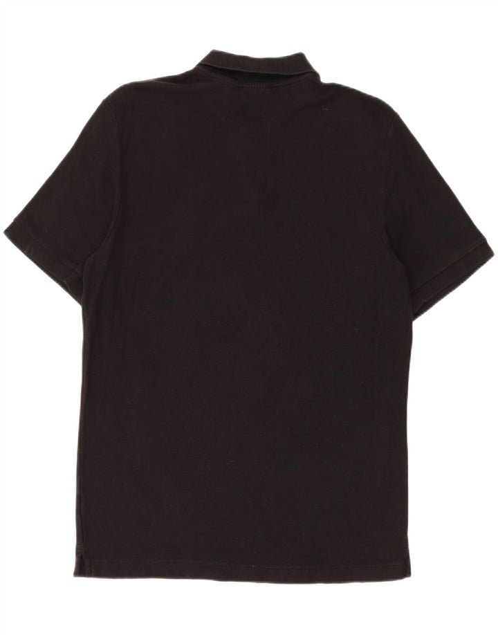 Tricou polo FILA pentru bărbați, bumbac mediu negru