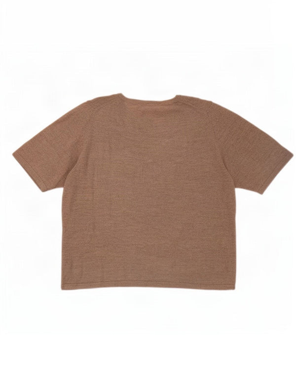 Pulover pentru femei Marks & Spencer cu gât de barcă UK 22 3XL Bej