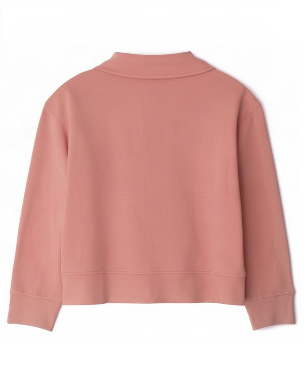 Pulover pentru femei cu gât polo supradimensionat Zara UK 16 mare roz